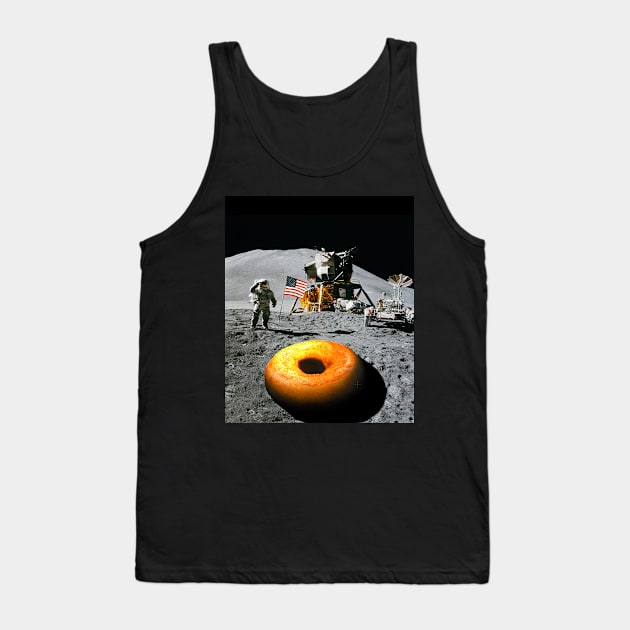 Lunar landing with donut Tank Top by Luggnagg